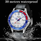 LIGE Men Watch Business Date Watch for Men Luxury Sport Quartz Watches Waterproof Luminous Silicone Wristwatch Relogio Masculino