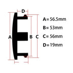 4Pcs/lot 56.5mm Blank No Logo Car Wheel Center Caps Rim Hubcap Cover ABS Hubcap Dust-proof Covers Auto Modification Accessories