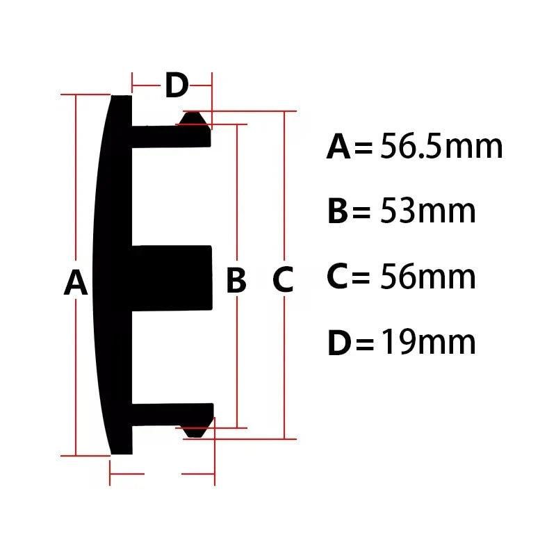 4Pcs/lot 56.5mm Blank No Logo Car Wheel Center Caps Rim Hubcap Cover ABS Hubcap Dust-proof Covers Auto Modification Accessories