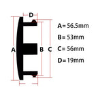 4Pcs/lot 56.5mm Blank No Logo Car Wheel Center Caps Rim Hubcap Cover ABS Hubcap Dust-proof Covers Auto Modification Accessories