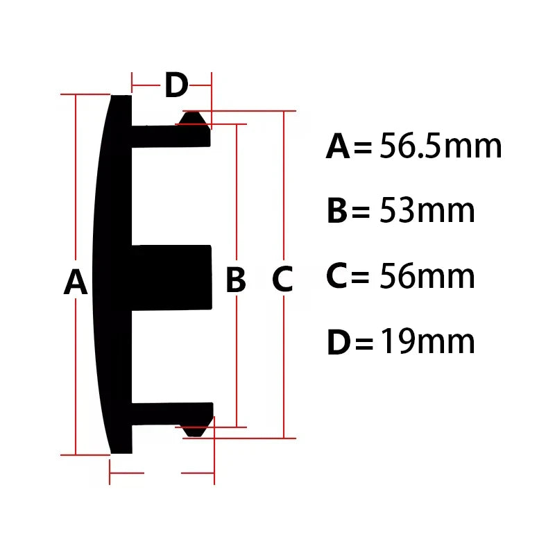 4Pcs/lot 56.5mm Blank No Logo Car Wheel Center Caps Rim Hubcap Cover ABS Hubcap Dust-proof Covers Auto Modification Accessories