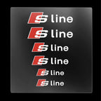 6pcs Car Caliper Sticker for Audi Sport Sline S3 A3 B5 B6 B7 B8 B9 8P 8V 8L A5 A4 C6 C5 A1 A6 A7 A8 Auto Logo Tire Brake Decals
