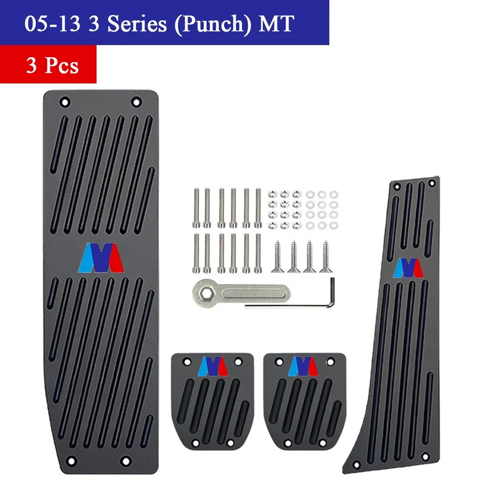 Bmw Foot Pedal Covers, Stainless Steel Rubber Anti-slip Pedals Are Suitable for BMW 3 Series BMW 5 Series X3 X5 From 2003 To 20