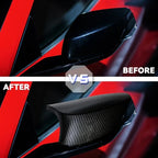 For Chevrolet Corvette C8 Z51 Z06 2020-2023 Car Rearview Side Mirror Cover Wing Cap Sticker Exterior Door Rear View Case Trim