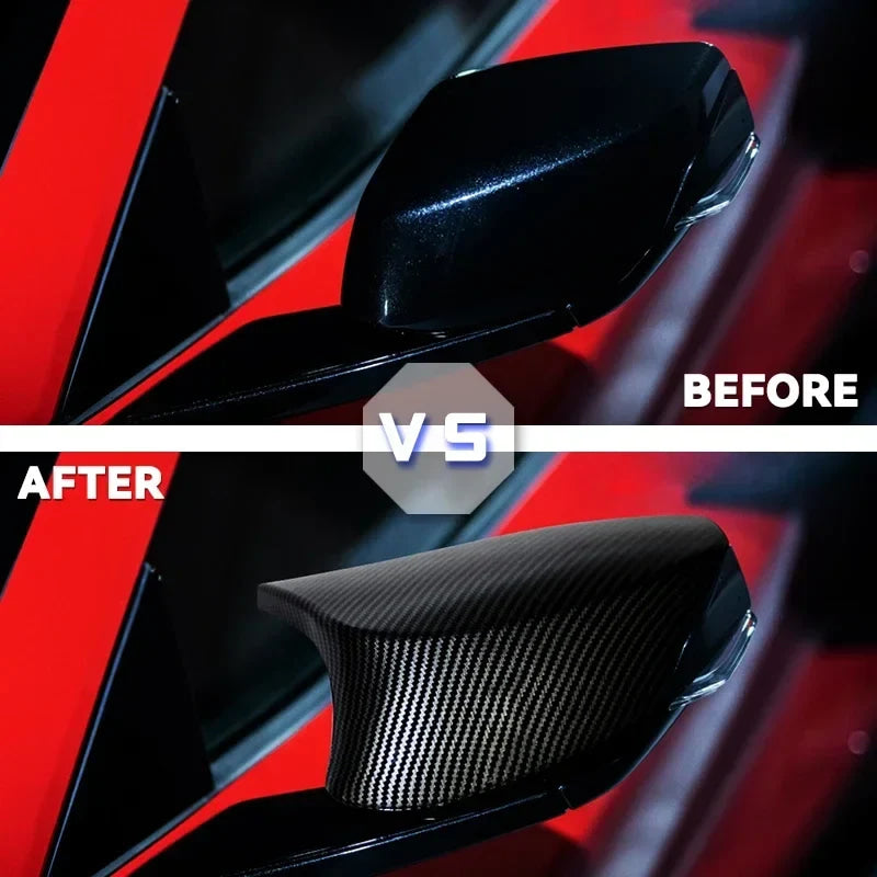 For Chevrolet Corvette C8 Z51 Z06 2020-2023 Car Rearview Side Mirror Cover Wing Cap Sticker Exterior Door Rear View Case Trim