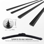 14" - 28" Car Wiper Blade Windscreen Wipers Insert Natural Rubber Strip 6mm Windscreen FR Wipe Car Accessories