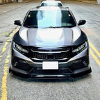 For Honda Civic 10th FK7 Hatchback SI 2&4 Door 2016-2021 3Pcs GR STYLE Car Front Bumper Lip Spoiler Diffuser Body Kits