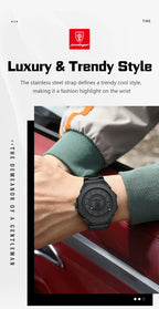 POEDAGAR High Quality Luxury Watch For Men Waterproof Fashion Man Wristwatch Business Stainless Steel Men's Quartz Watches Reloj
