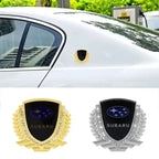 3D Car Window Side Emblem Rear Trunk Metal Badge Sticker Styling for Subaru Outback Impreza Forester Levorg XV STI Ascent Legacy