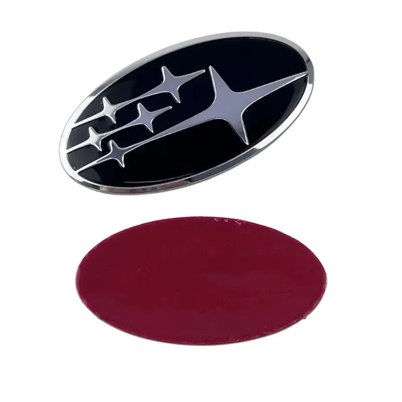 58x29mm Alloy Car Steering Wheel Logo Emblem Sticker Decals for Subaru FORESTER IMPREZA XV STI WRC WRX BRZ LEGACY OUTBACK LEVORG