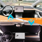 For Tesla Model 3 Y X S Car Front Windshield Sunscreen Window Sunscreen Visor Sun Shade Blocks UV Rays Protection Parasol Coche