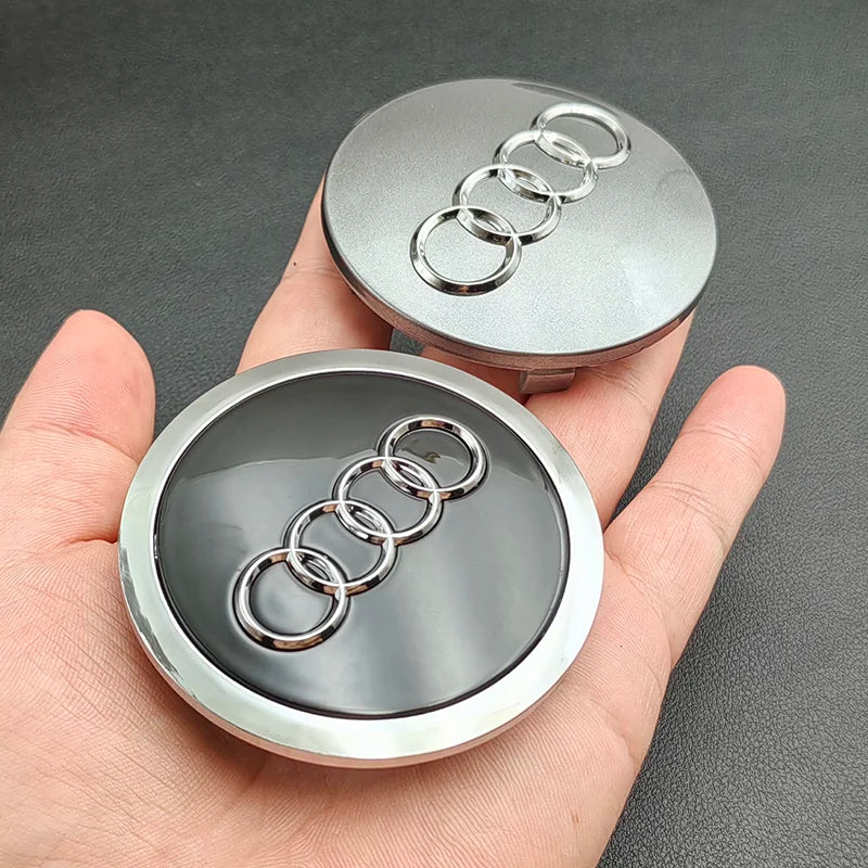 4pcs 60mm 61mm 68mm  Audi Hub Caps Car Wheel Center Caps  For Audi A1 A2 A3 A4 A5 A6 A7 A8 S3 S6 Q3 Q5 Q7 Accessories