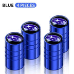 wheel tire Valve Cap Car+accessories Alloy For Subaru WRX STI Tribeca Crosstrek XV Forester BRZ Impreza Smart Outback stickers
