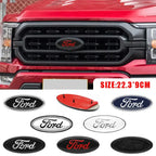 22.3X9cm Car Front Grille Emblem Stickers Rear Trunk Decal Replacement Accessories For Ford F150 F250 Edge Escape Transit Fusion