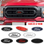22.3X9cm Car Front Grille Emblem Stickers Rear Trunk Decal Replacement Accessories For Ford F150 F250 Edge Escape Transit Fusion