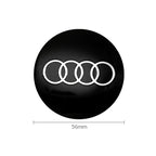 4Pc 56mm Car Wheel Center Hub Cap Rim Cover Emblem Stickers For Audi sline Rs A4 B7 B8 B9 A3 8P 8L 8V A5 A6 C6 C5 C7 A1 A7 A8 Q2