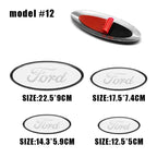 Car Front Grille Emblem Rear Trunk Logo Badge For Ford Fiesta Focus 2 3 Mondeo Edge Ranger Fusion Kuga S-MAX Transit Accessories