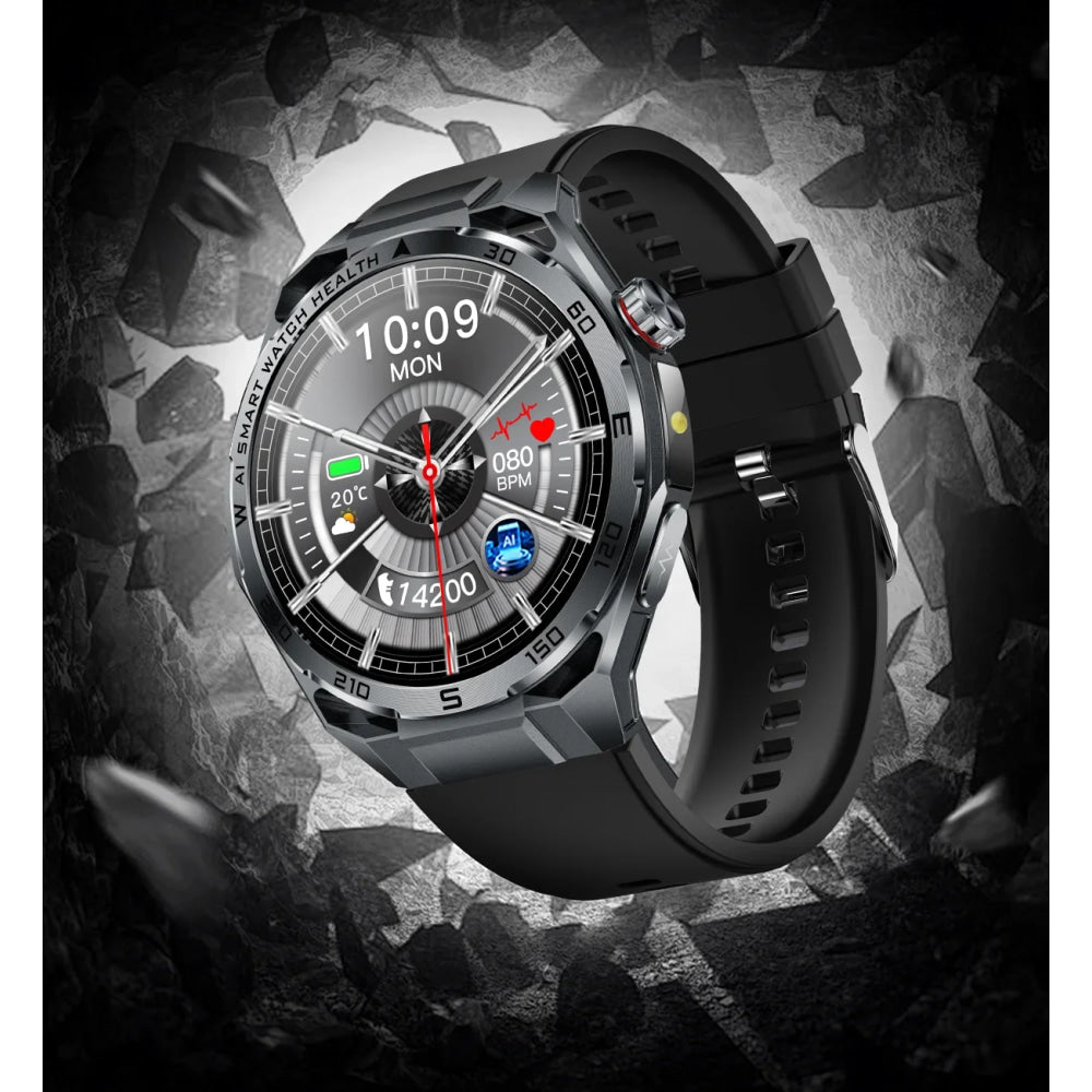 2026 New ECG AI Health Smartwatch for Men 1.53"AMOLED BP/Heart Rate Monitor BT Call IP68 Waterproof Smart Watch for Android IOS