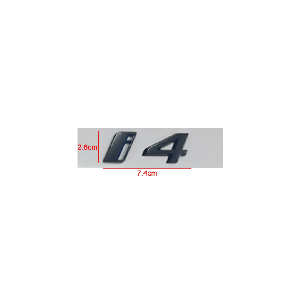 ABS Letters Numbers Glossy Black ix i3 i4 i7 iX ix3 iX4 ix7 Emblem for BMW X1 X3 X5 X6 GT Car Rear Logo Badge Sticker