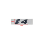 ABS Letters Numbers Glossy Black ix i3 i4 i7 iX ix3 iX4 ix7 Emblem for BMW X1 X3 X5 X6 GT Car Rear Logo Badge Sticker