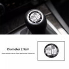 1Pcs Car Gear Shifter Head Knob Badge Sticker Emblem Decal Decor Hubcap For Mercedes Benz AMG W204 W205 W203 W211 W212 W213 W210