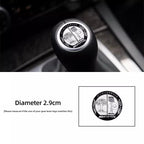 1Pcs Car Gear Shifter Head Knob Badge Sticker Emblem Decal Decor Hubcap For Mercedes Benz AMG W204 W205 W203 W211 W212 W213 W210