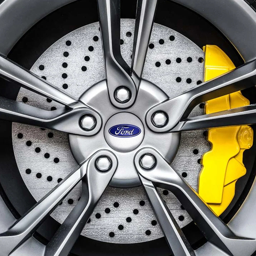 Ford Mustang ST Foose Accessorie 56MM Emblem Car Wheel Center Cap Sticker Decoration for Edge Fusion Shelby Explorer F150 Focus