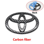 3D Car logo series Front Head Grill Hood Bonnet Emblem Rear Tail Bumper Trunk Badge For Toyota Corolla Camry RAV4 Hilux Yaris