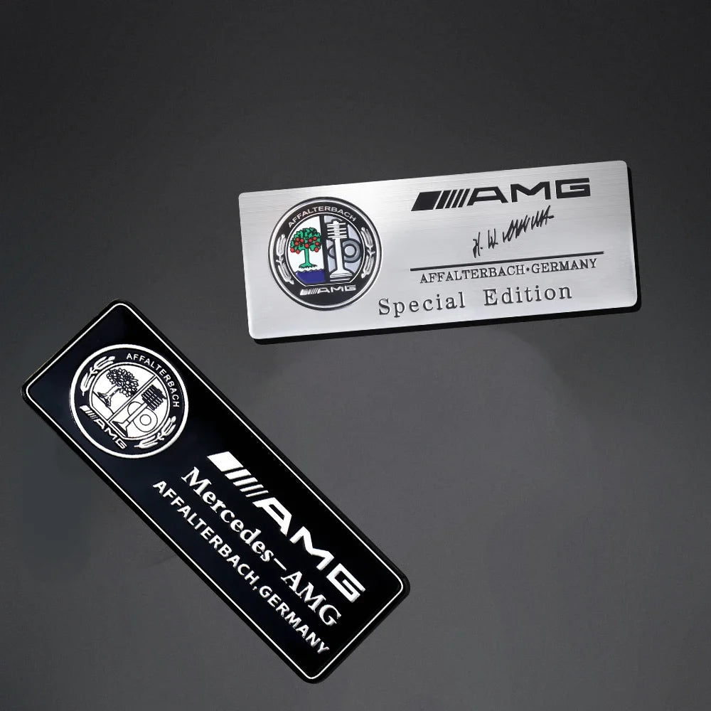 3D Aluminum Car Side Body Trunk Emblem Decoration Sticker For Mercedes Benz AMG Class GLK GLA CLA GLB W108 W447 W204 W205 Fortwo