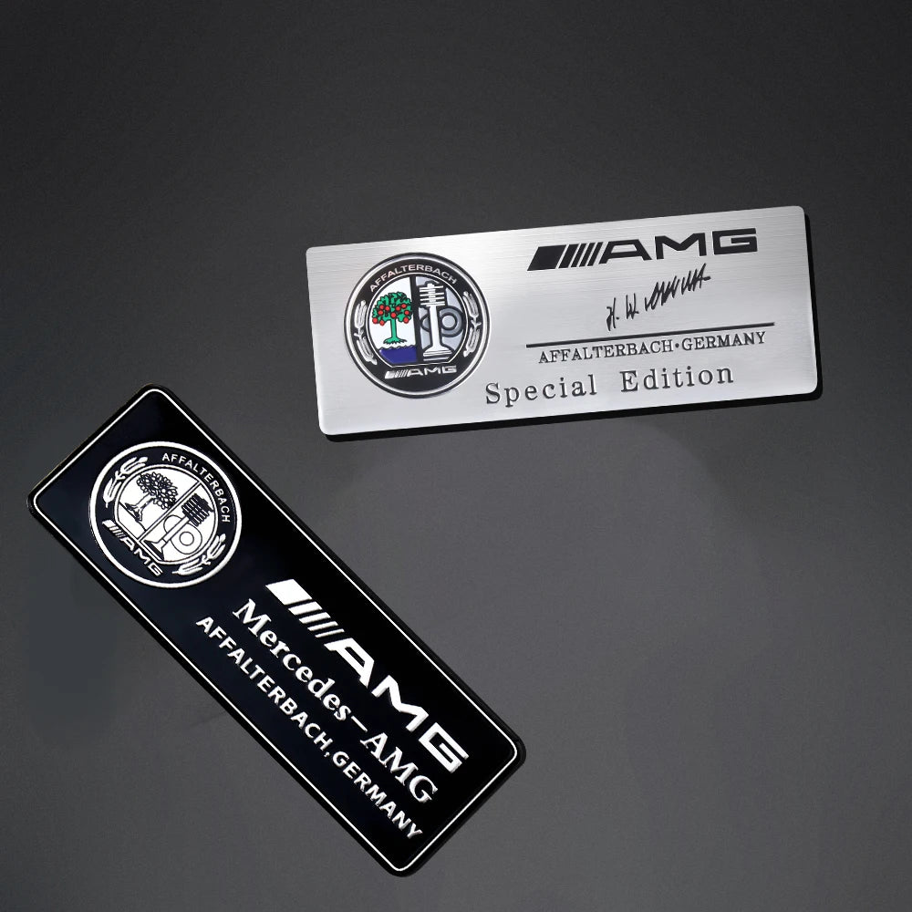 3D Aluminum Car Side Body Trunk Emblem Decoration Sticker For Mercedes Benz AMG Class GLK GLA CLA GLB W108 W447 W204 W205 Fortwo