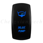 12V 20A Blue Led Car Boat Laser Rocker Switch ON OFF, (ON) OFF, ON OFF ON, (ON) OFF ON, (ON) OFF (ON) Waterproof