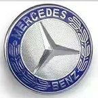 57mm ABS Car Flat Hood Emblem Sticker Front Badge Logo For Mercedes Benz AMG C180 E300 S200 W206 W205 A0008171801 Accessories