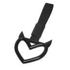 JDM Train Bus Handle Hand Strap Ring Heart Styling Drift Charm Strap Drift Auto Warning Ring Car Strap Car Rear Bumper Supplies