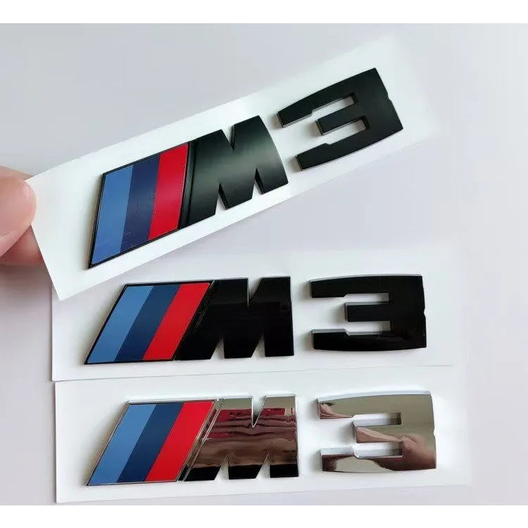 Suitable For BMW Group M3 Emblem Standard Trunk Tail Standard ABS Logo Sticker For BMW E30 E46 E36 E90/E92/E93 F80 GTS CRT CSL