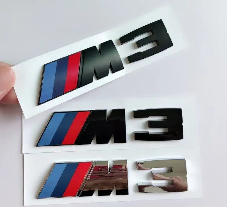 Suitable For BMW Group M3 Emblem Standard Trunk Tail Standard ABS Logo Sticker For BMW E30 E46 E36 E90/E92/E93 F80 GTS CRT CSL