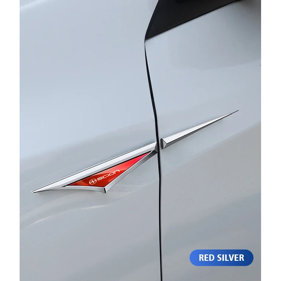 2pcs 3d alloy car stickers car accsesories accessory for Toyota scion FR-S im IA