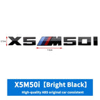 3D ABS M-Standard Sports Competition Emblem Rear Trunk Logo Sticker For BMW M1   X2 X3M X4M X5M X6M X7M Auto Modification  Badge