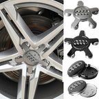 4PCS For Audi Sline TT A1 A2 A3 A4 A5 A6 A7 A8 8P B6 B7 B8 C5 C6 C7 Car Original Wheel Center Cap Hub Covers Badge Decal Sticker
