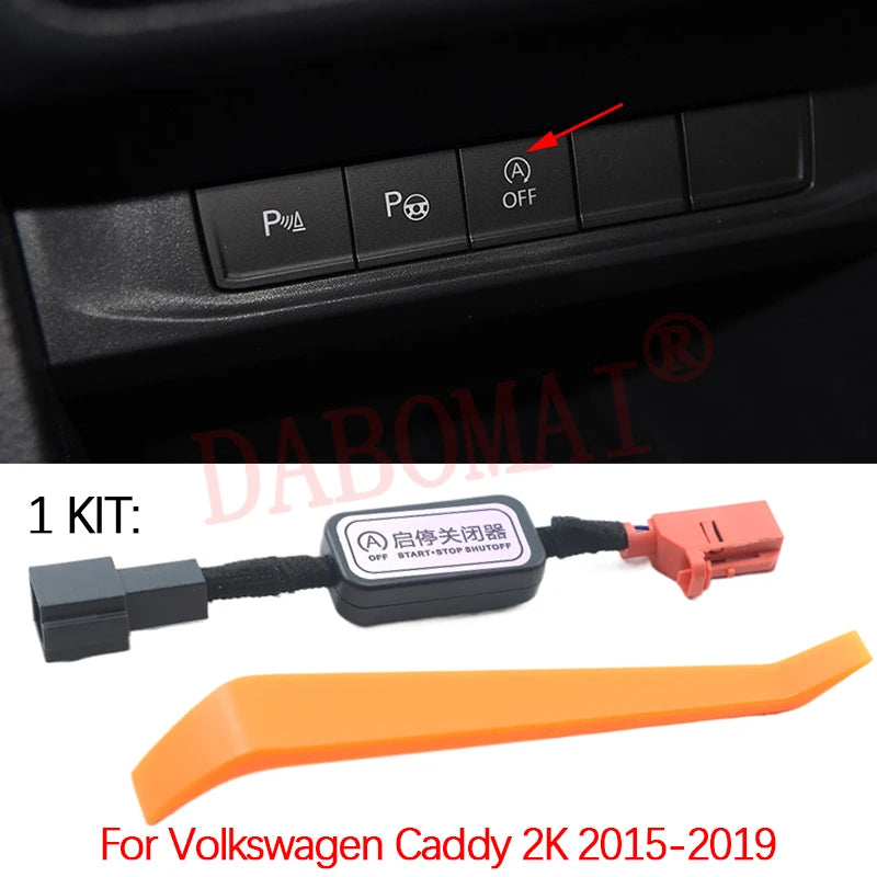 For VW Volkswagen Multivan T5 T6 Golf 6 Caddy Automatic Start Stop Engine System Off Eliminator Control Sensor Plug Cable