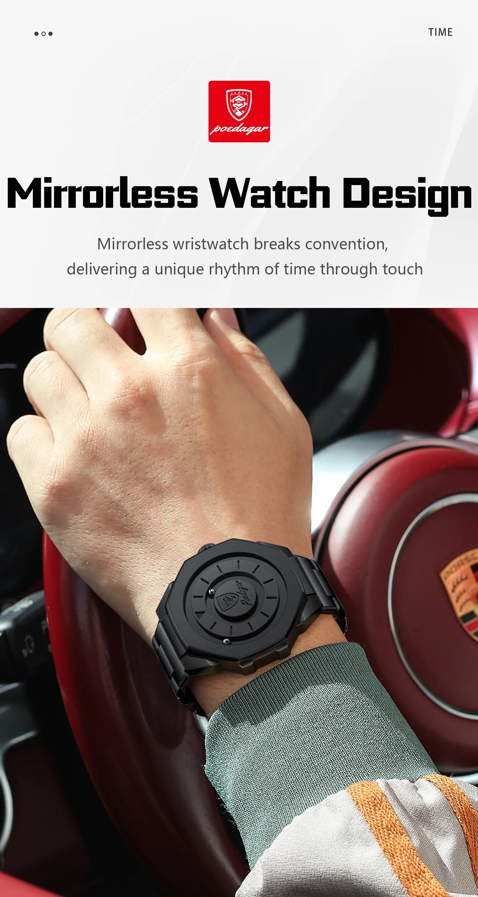 POEDAGAR High Quality Luxury Watch For Men Waterproof Fashion Man Wristwatch Business Stainless Steel Men's Quartz Watches Reloj