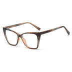 Gafas anti-luz azul a la moda para mujer, gafas clásicas antideslumbrantes con protección ocular para juegos de ordenador, montura de luz, gafas de cristal lisas