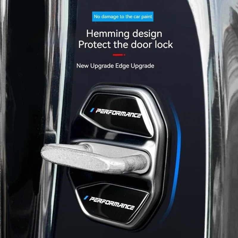 4pcs Car Door Lock Cover For BMW3 5Series X1X3X4X5 G01 G20 G32 F48 G45 G02 F15 G05 G07 G60 Anti Rust Protective Trim accessories