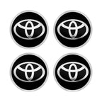 4pcs 56mm Car Styling Wheel Center Hub Caps Stickers Badge Emblem Decoration Decal For Toyota Corolla Auris Yaris CHR Rav4 Hilux