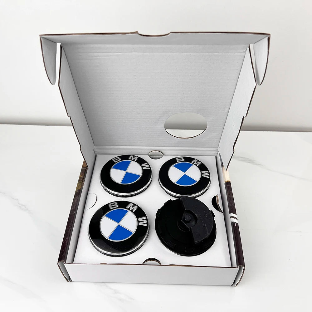4Pcs For Bmw 50th Anniversary E36 F20 E46 E39 E38 E90 E60 E87 E34 E53 X3 X5 X6 M2 Floating 68mm 56MM Car Wheel Hub Center Cap