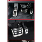 LULECI Car Pedals for Audi AT MT 2009-2024 A4 B8 B9 A6 C7 C8 Q5 High Quality Stainless Steel Accelerator Brake Pedal Cover Pads