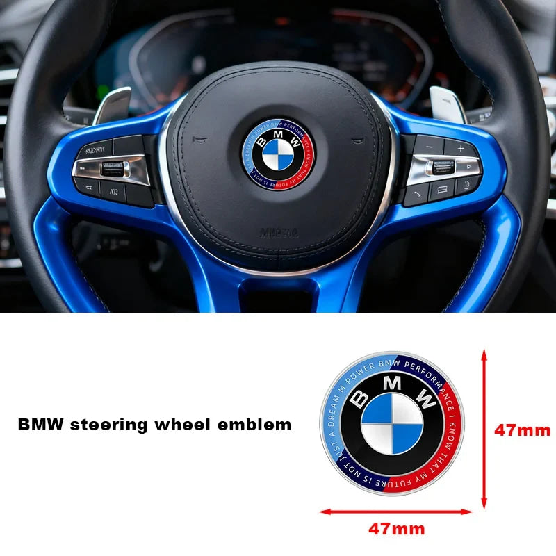 Interior Mouldings 45 mm For BMW Car Steering Wheel Badge Sticker Decoration Accessories For BMW 325i 320Li 325Li 330Li F30 F10