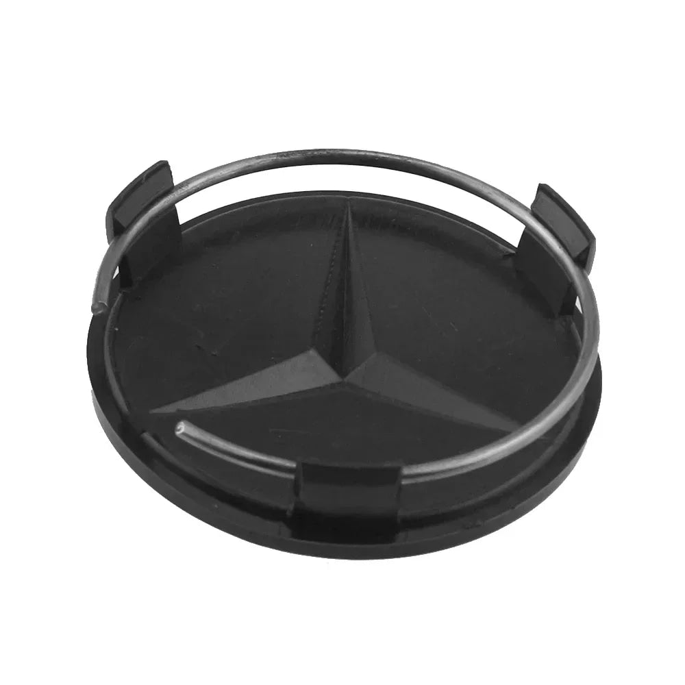 4 pieces 75MM Integrated Black or Silver Star Mercedes Benz Amg C177 W218 Class Wheel Rims Center Hub Caps Auto Accessories