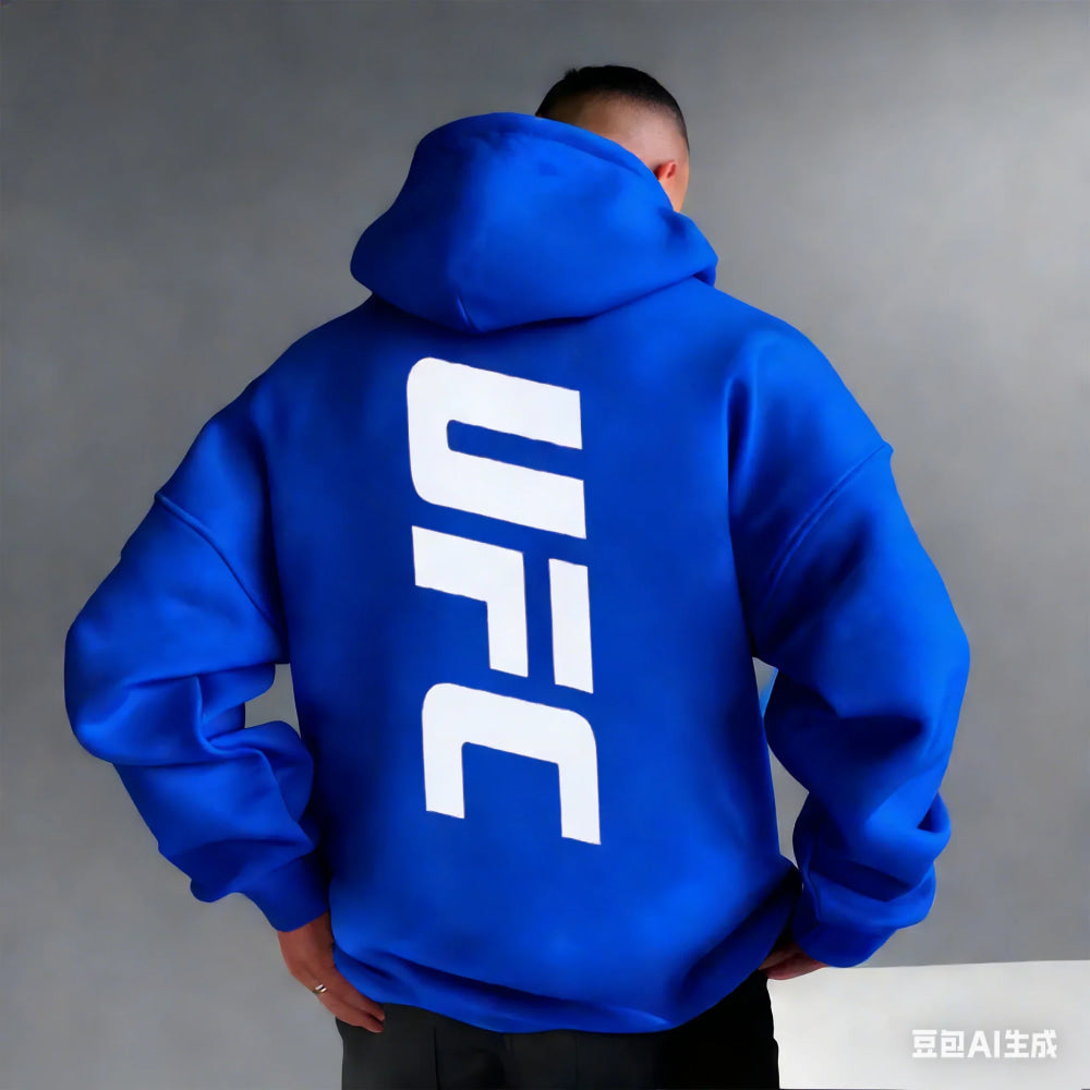Men's Pattern Hoodies –Bold Back Prints MMA Inspired Streetwear Loose Fit Perfect for Gym  Casual Wear Limited Edition Designs