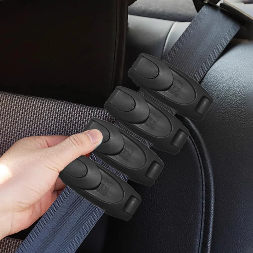 1/4pcs Car Seat Belt Buckle Clip Seatbelt Stopper Adjuster Clip To Relax Shoulder Neck Car Strap Clips Car Accessories