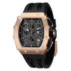 TSAR BOMBA Watch for Men Luxury Brand Tonneau Design Waterproof Clock Stainless Steel Wristwatch Fashion Rectangle Mens Watch